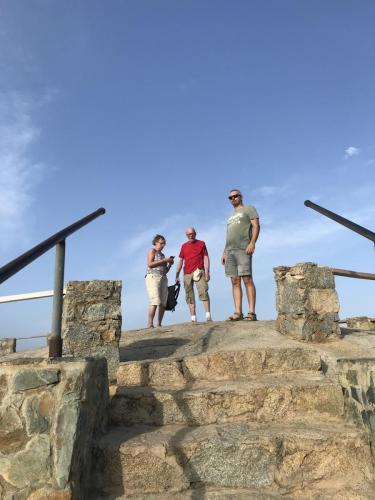 at the top of Casibari rock formation